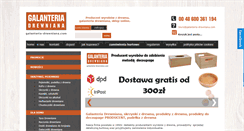 Desktop Screenshot of galanteria-drewniana.com