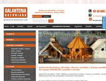 Tablet Screenshot of galanteria-drewniana.com